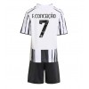 Juventus Francisco Conceicao #7 Hemmakläder Barn 2025-26 Kortärmad (+ Korta byxor)